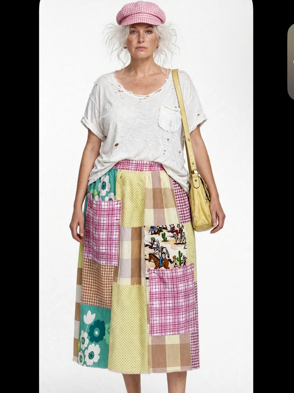 CRAM patchwork skirt
